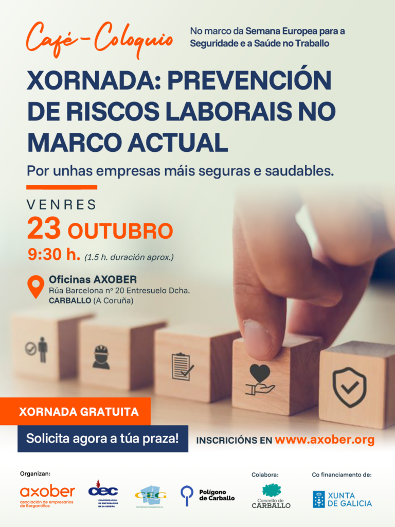 AXOBER e a CEC organizan unha xornada sobre a prevención de riscos laborais